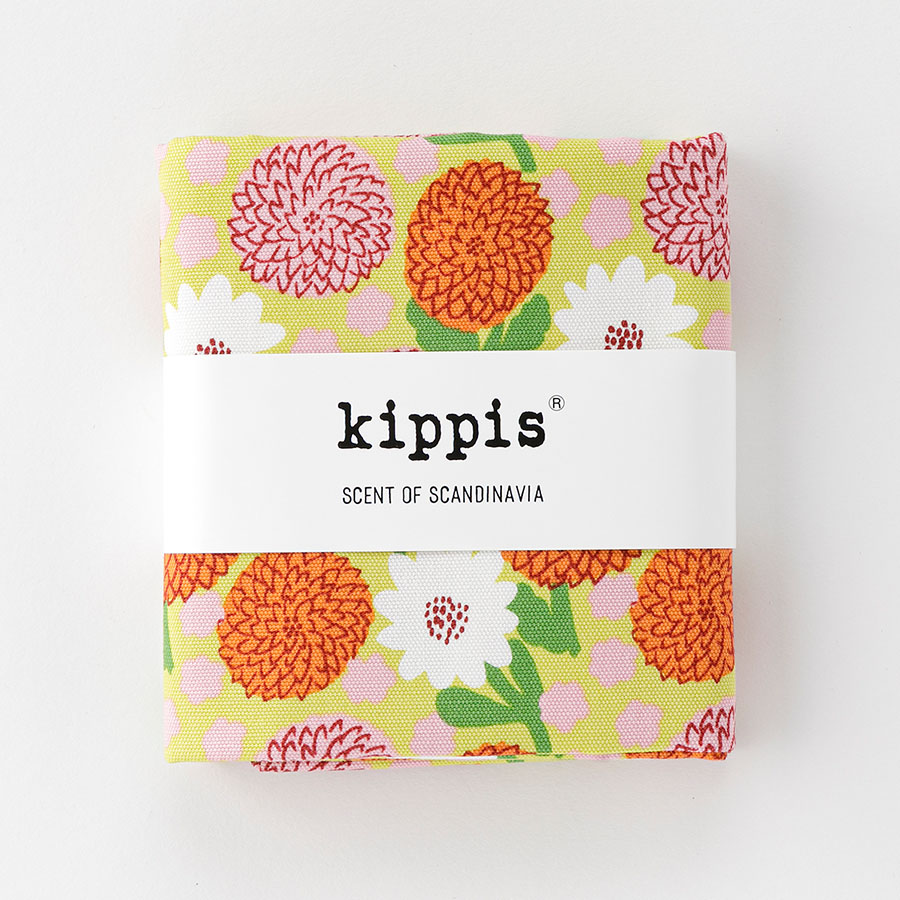 生地　キッピス　Daalia/ダリア　イエロー　カットクロス　オックス生地　kippis　北欧テキスタイル　商用利用可能　おしゃれな生地