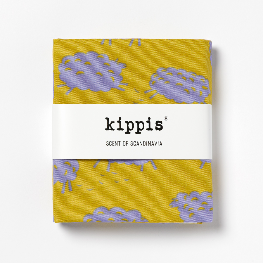 生地　キッピス　Lamn/ひつじ　マスタード　カットクロス　オックス生地　kippis　北欧テキスタイル　商用利用可能　おしゃれな生地
