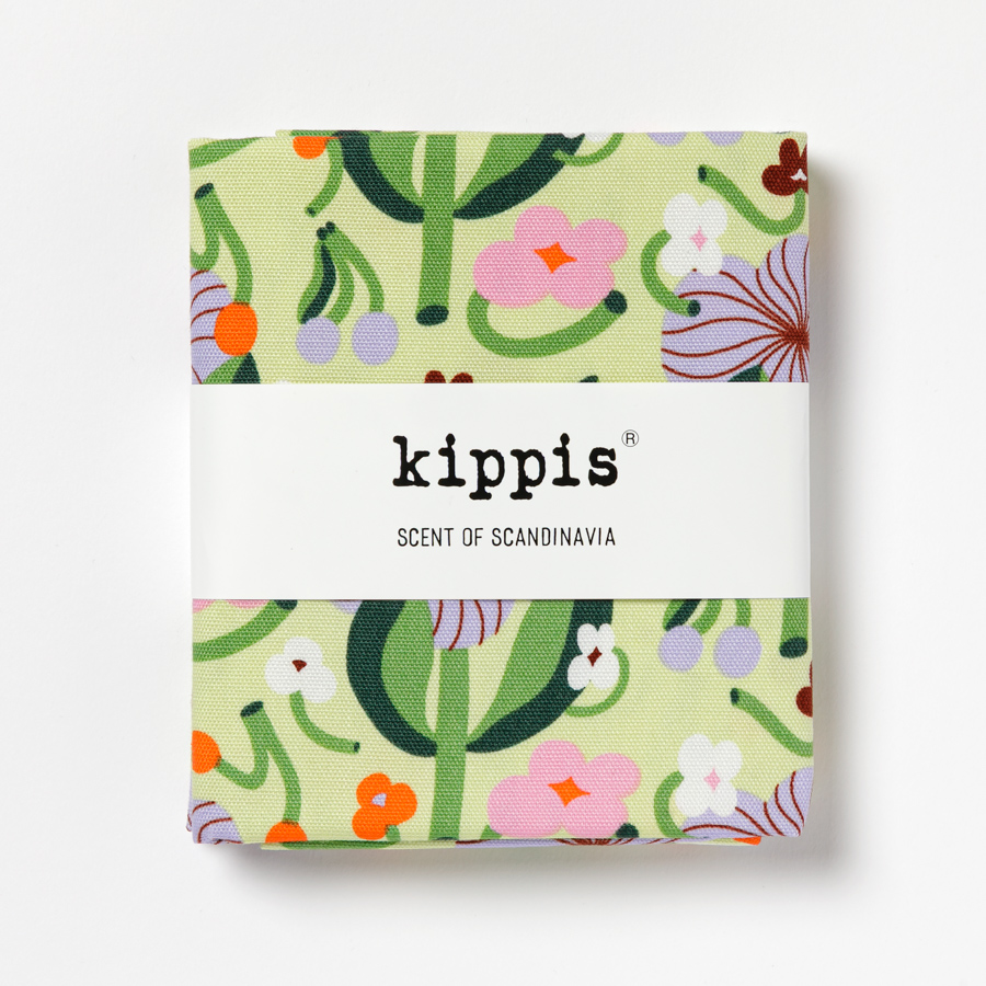 生地　キッピス　Kevätkukka / 春の花　ライトグリーン　カットクロス　オックス生地　kippis　北欧テキスタイル　商用利用可能　おしゃれな生地