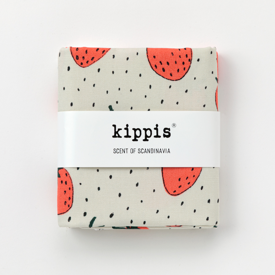 生地　キッピス　Metsämansikka/メッツァマンシッカ/森いちご　ベージュ　カットクロス　オックス生地　kippis　北欧テキスタイル　商用利用可能　おしゃれな生地