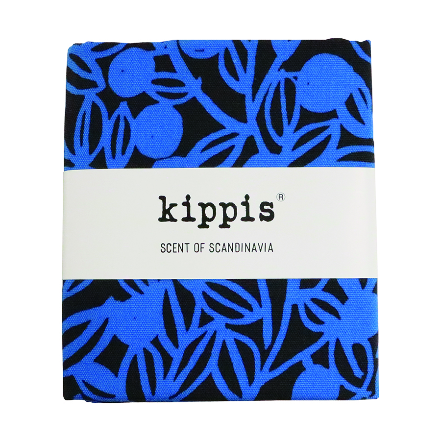 カットクロス　キッピス　ブルーベリー/Mustikka　ネイビー　オックス生地　kippis　50cmカット　北欧テキスタイル　商用利用可能