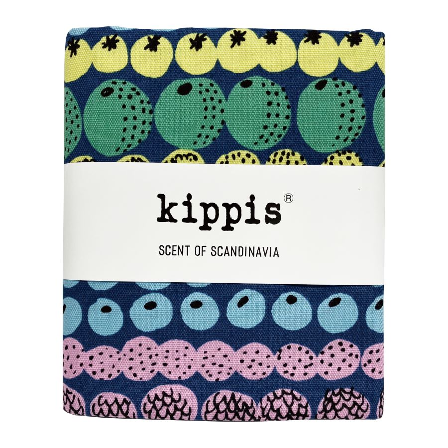 カットクロス　キッピス　ビタミン/Vitamiini　ネイビー　オックス生地　50cmカット　北欧テキスタイル　kippis　商用利用可能　布