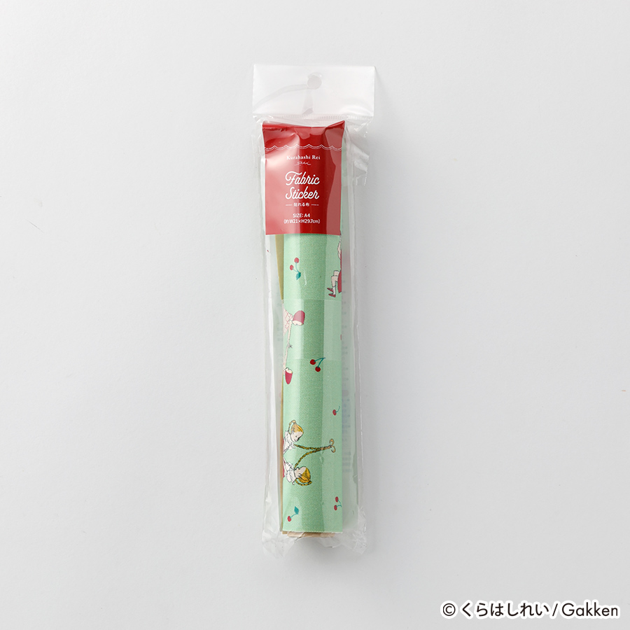 ファブリックステッカー　Kurahashi Rei　さくらんぼ　シール　くらはしれい　人気イラストレーター　絵本作家