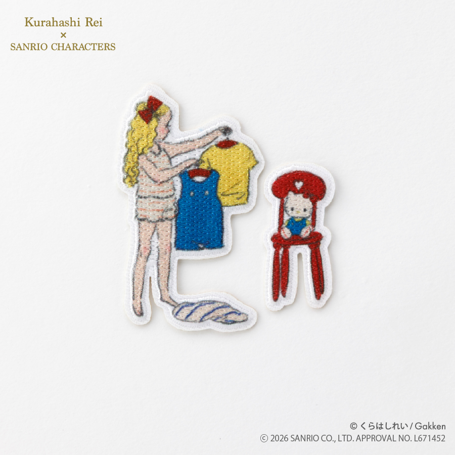 Kurahashi Rei　くらはしれい×サンリオキャラクターズ　ハローキティ・A　シール＆アイロンワッペン