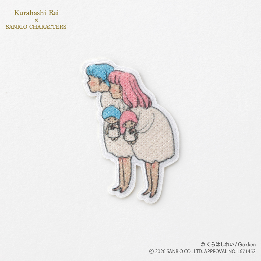 Kurahashi Rei　くらはしれい×サンリオキャラクターズ　リトルツインスターズ　シール＆アイロンワッペン