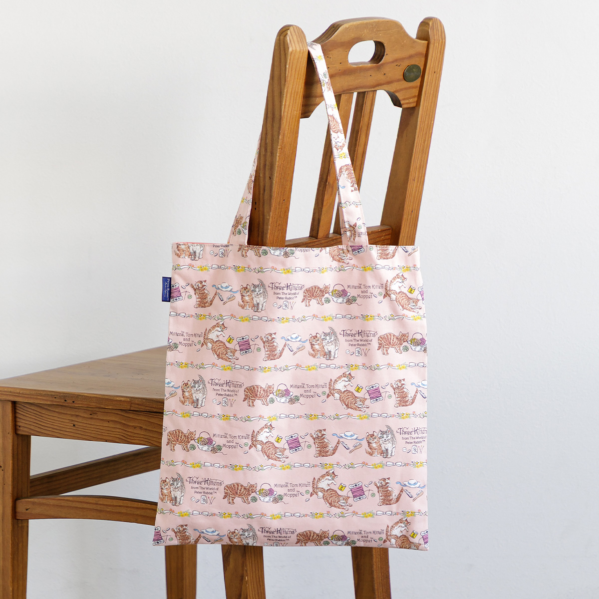 ピーターラビット　トートバッグ　スリーキトゥンズ/ボーダー　ピンク　製品