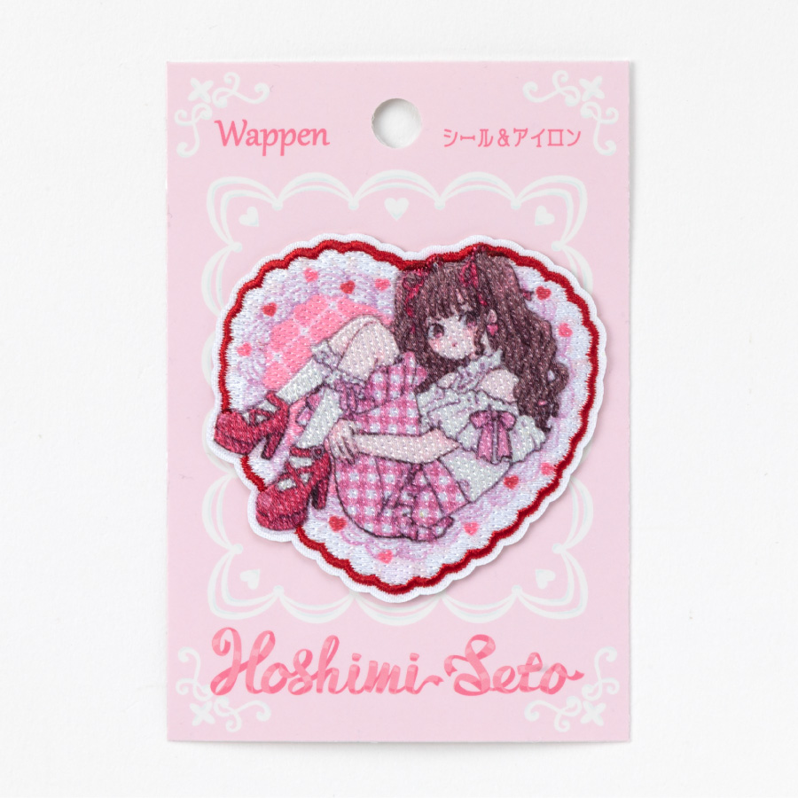 クリエイターズワッペン　Hoshimi Seto　女の子/スウィートベリー　シール＆アイロンワッペン