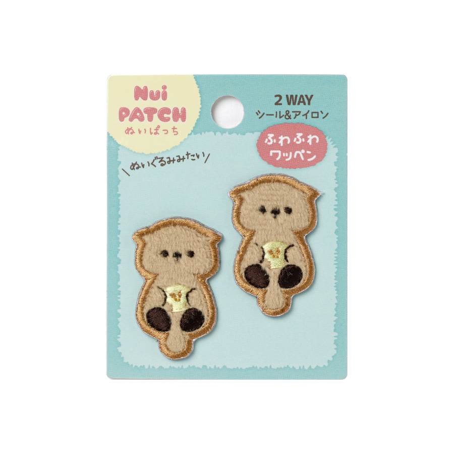 ワッペン　ぬいぱっち　ラッコ