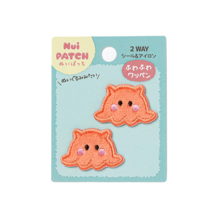 ワッペン　ぬいぱっち　メンダコ