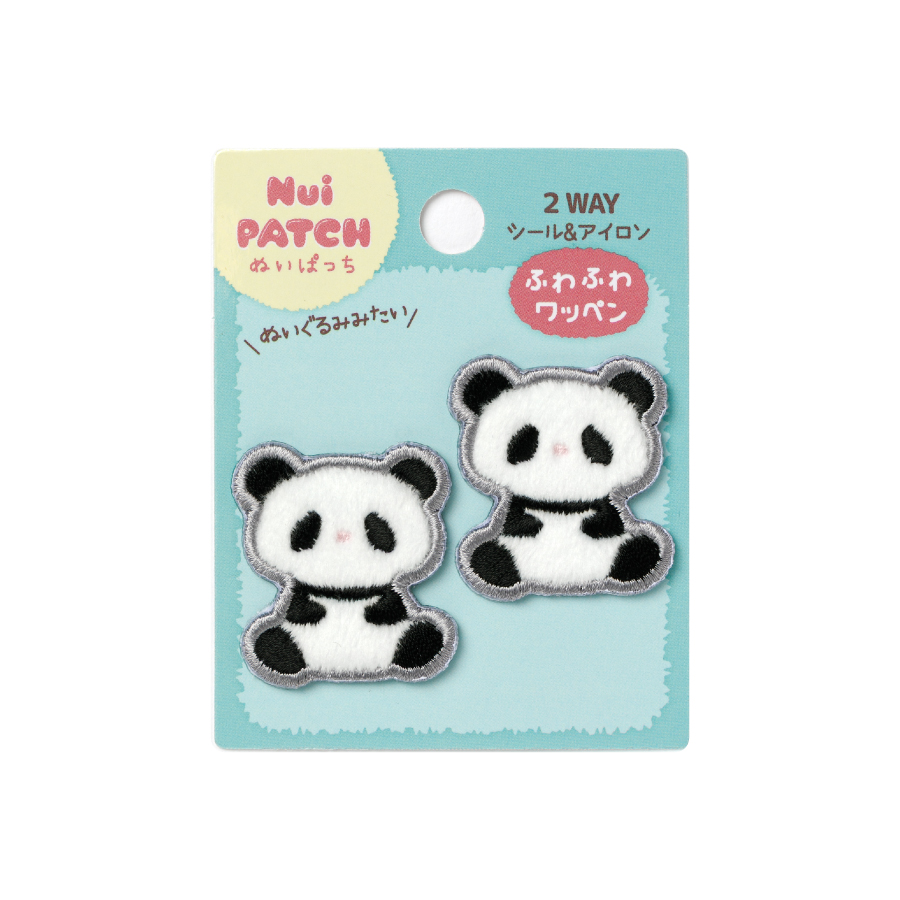 ワッペン　ぬいぱっち　パンダ