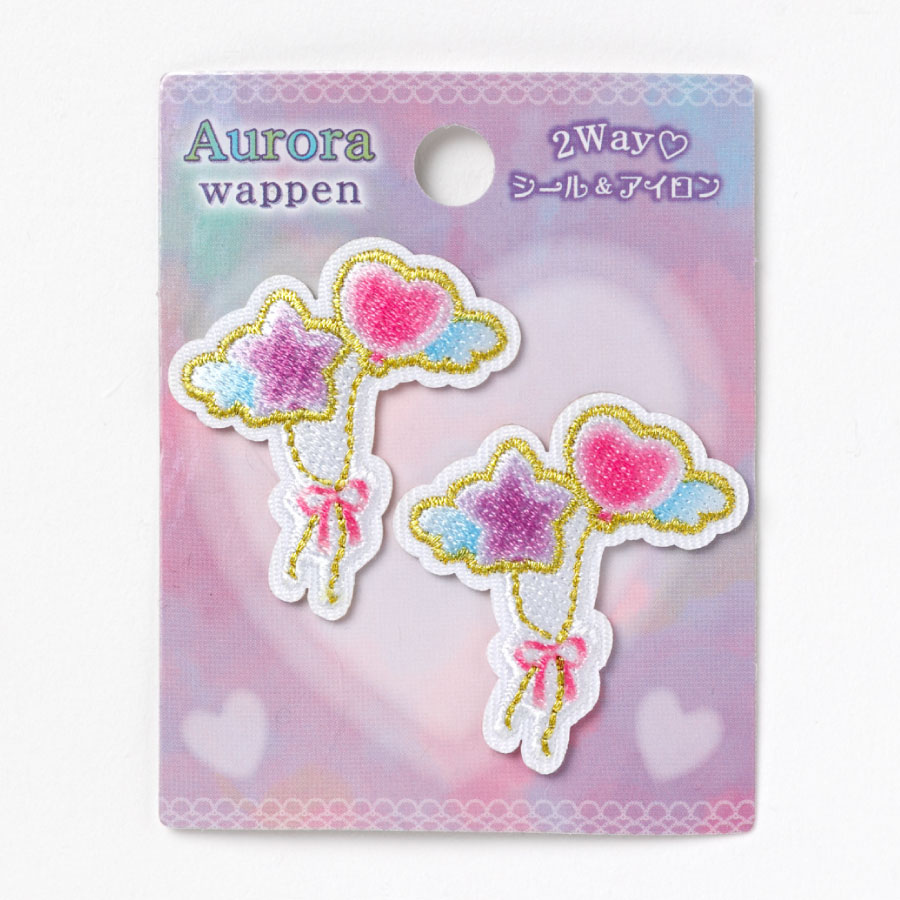 オーロラワッペン　バルーン【ワッペン】
