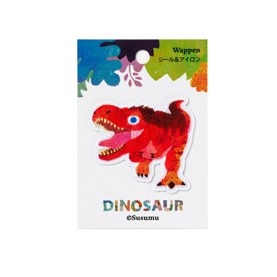 クリエイターズワッペン　Susumu　恐竜ワッペン　ティラノサウルス　シール＆アイロンワッペン